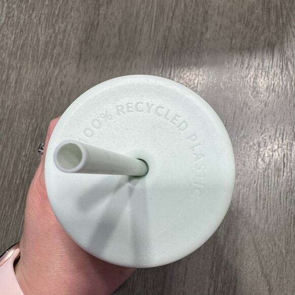 Starbucks 2023 Recycled Core Mint Glass Triangle Cold Cup Tumbler Gently Used 2X - Picture 8 of 8